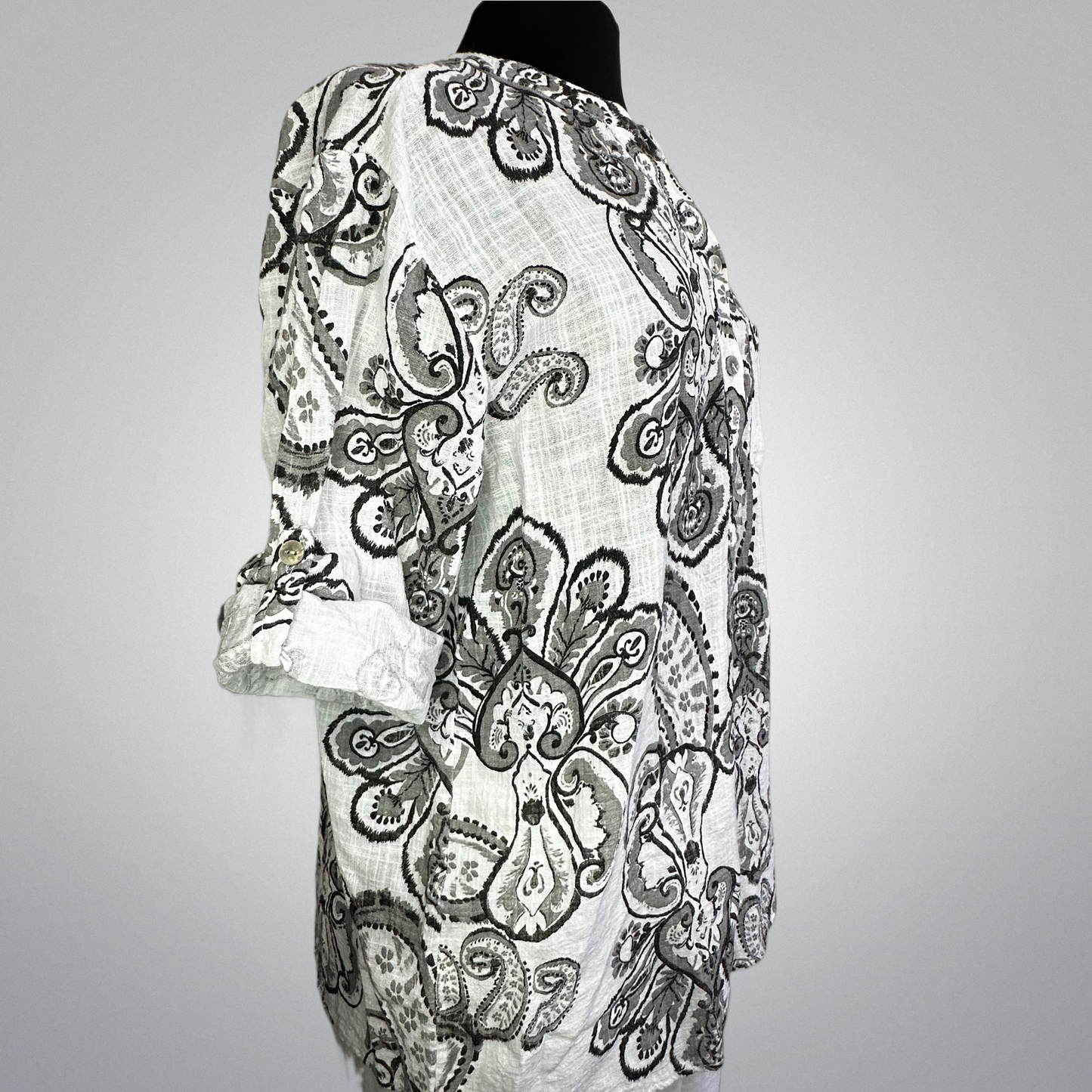 Italian Paisley Printed Pure Cotton Blouse