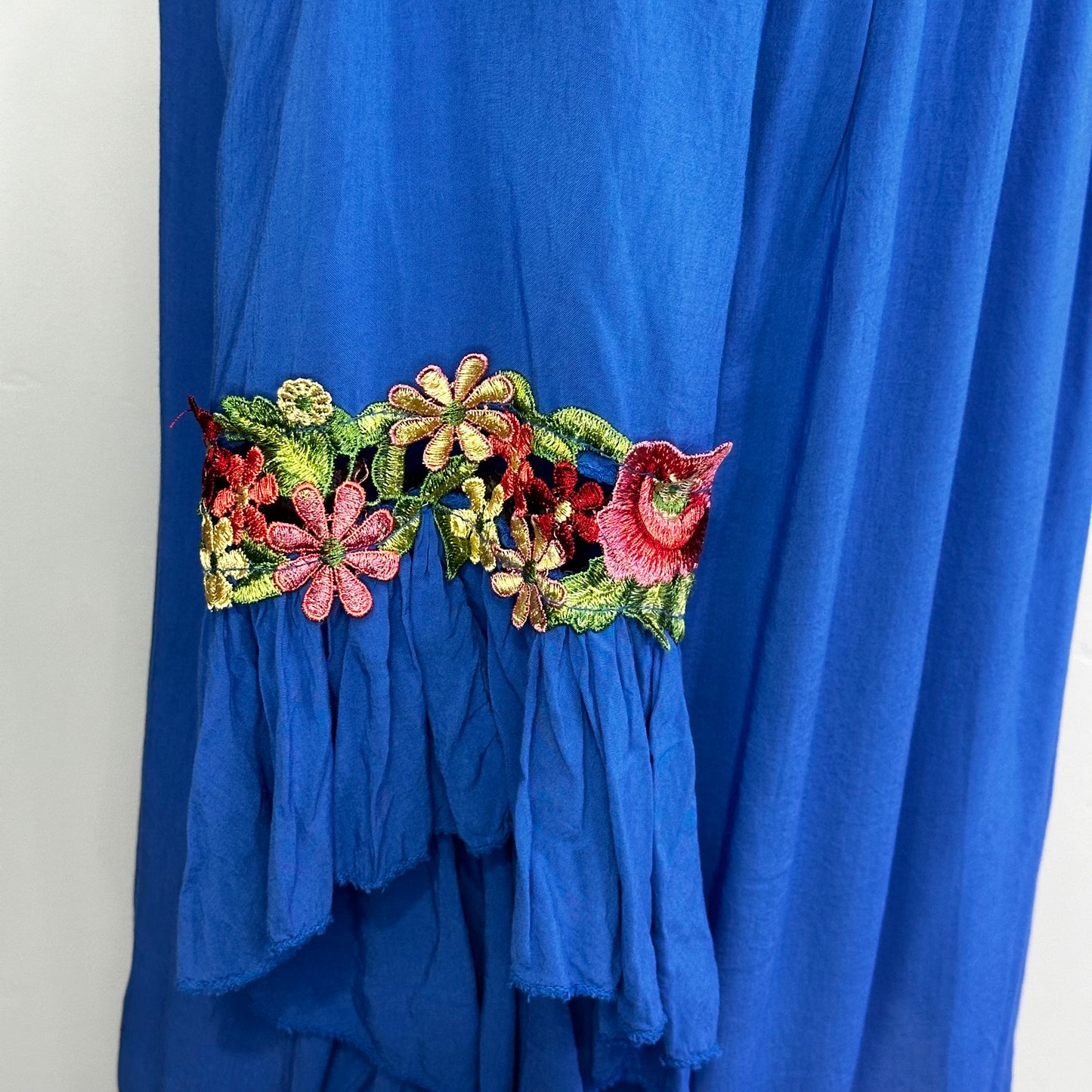 Floral Embroidery Gypsy Top