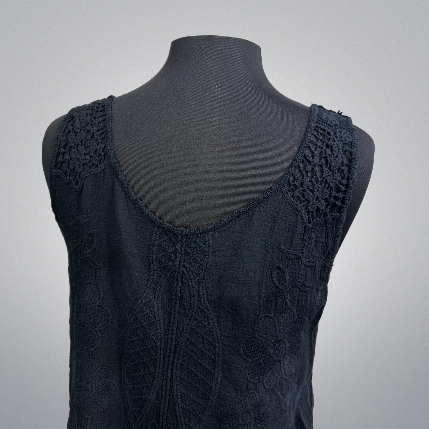 Lace Crochet Trim Embroidered Top