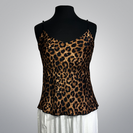 Leopard Satin Top