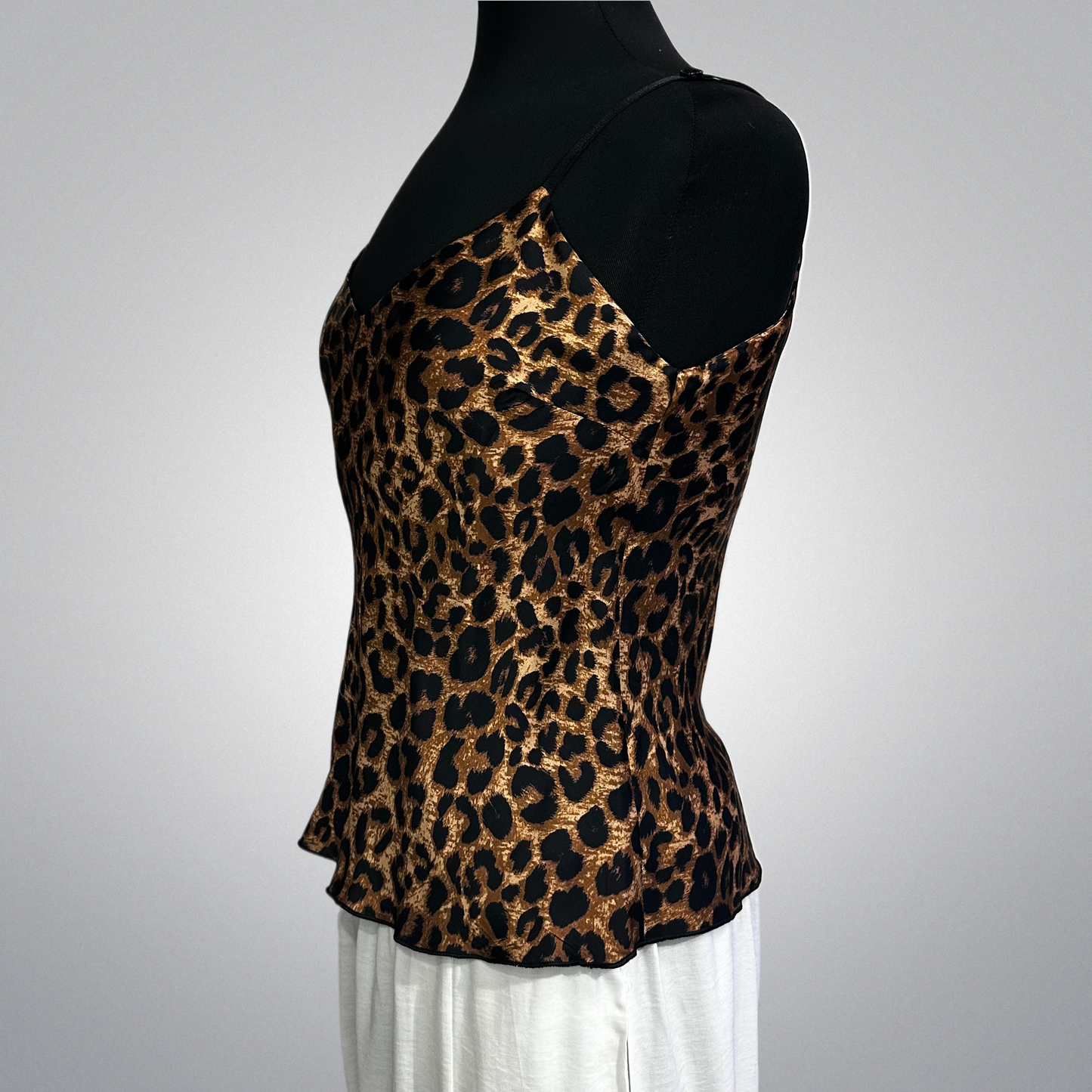 Leopard Satin Top