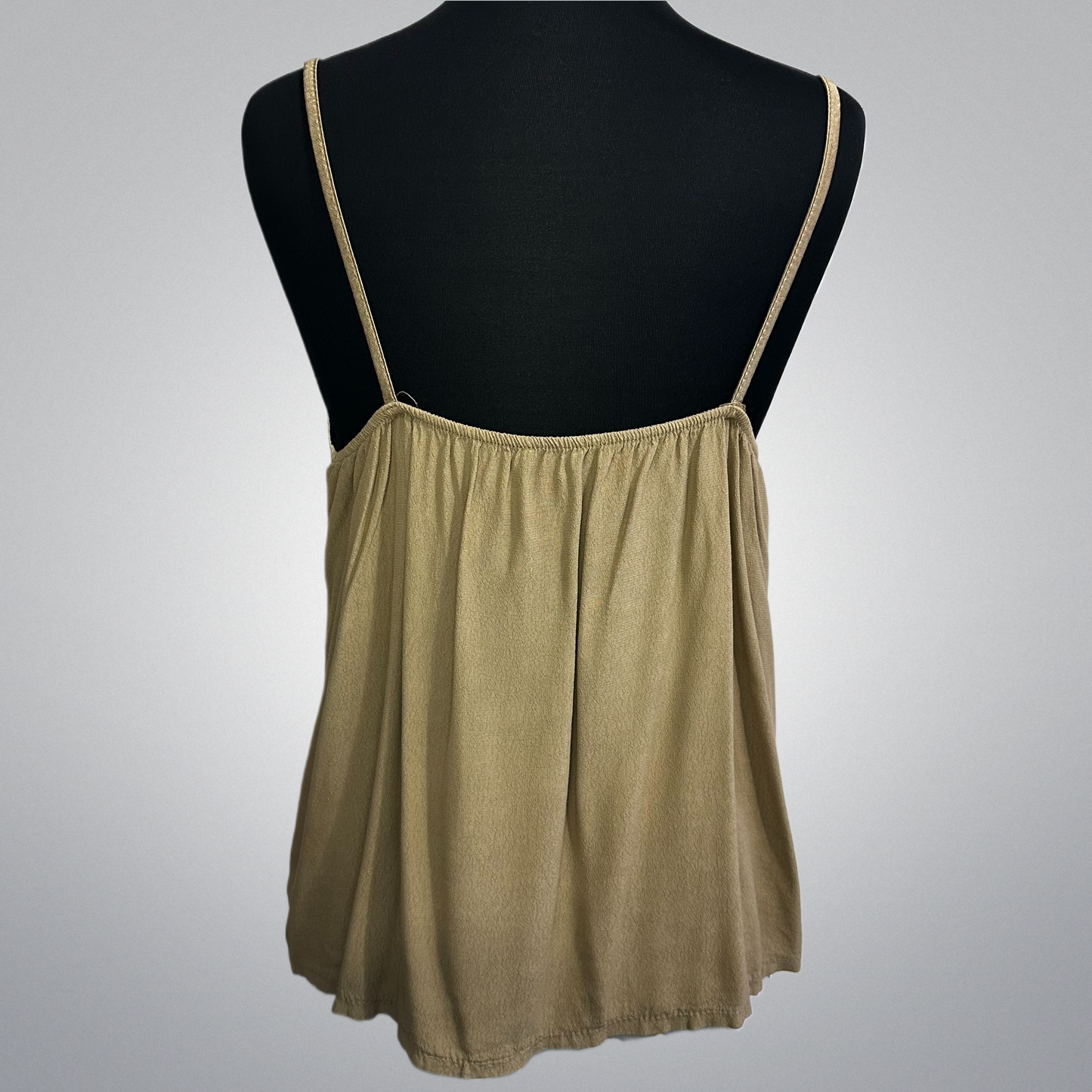 Sleeveless Top With Satin Accent