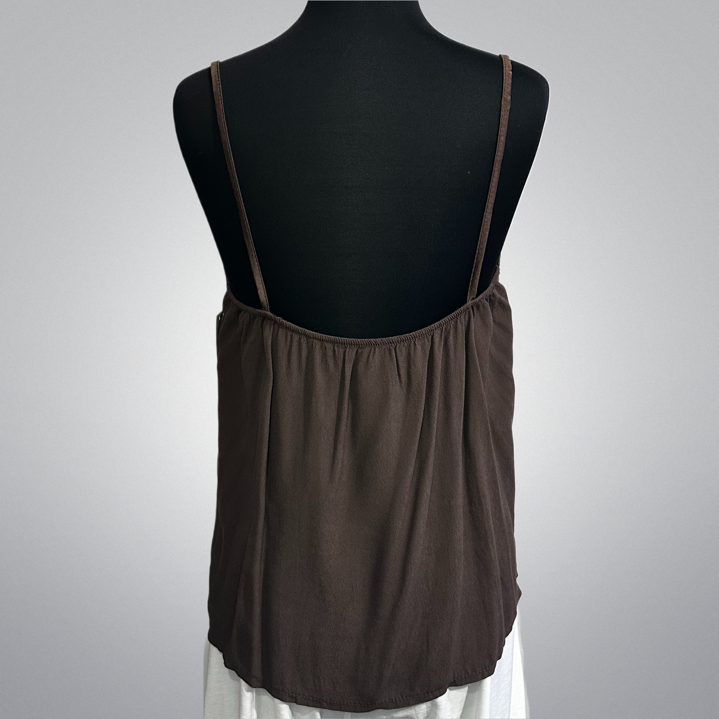 Sleeveless Top With Satin Accent