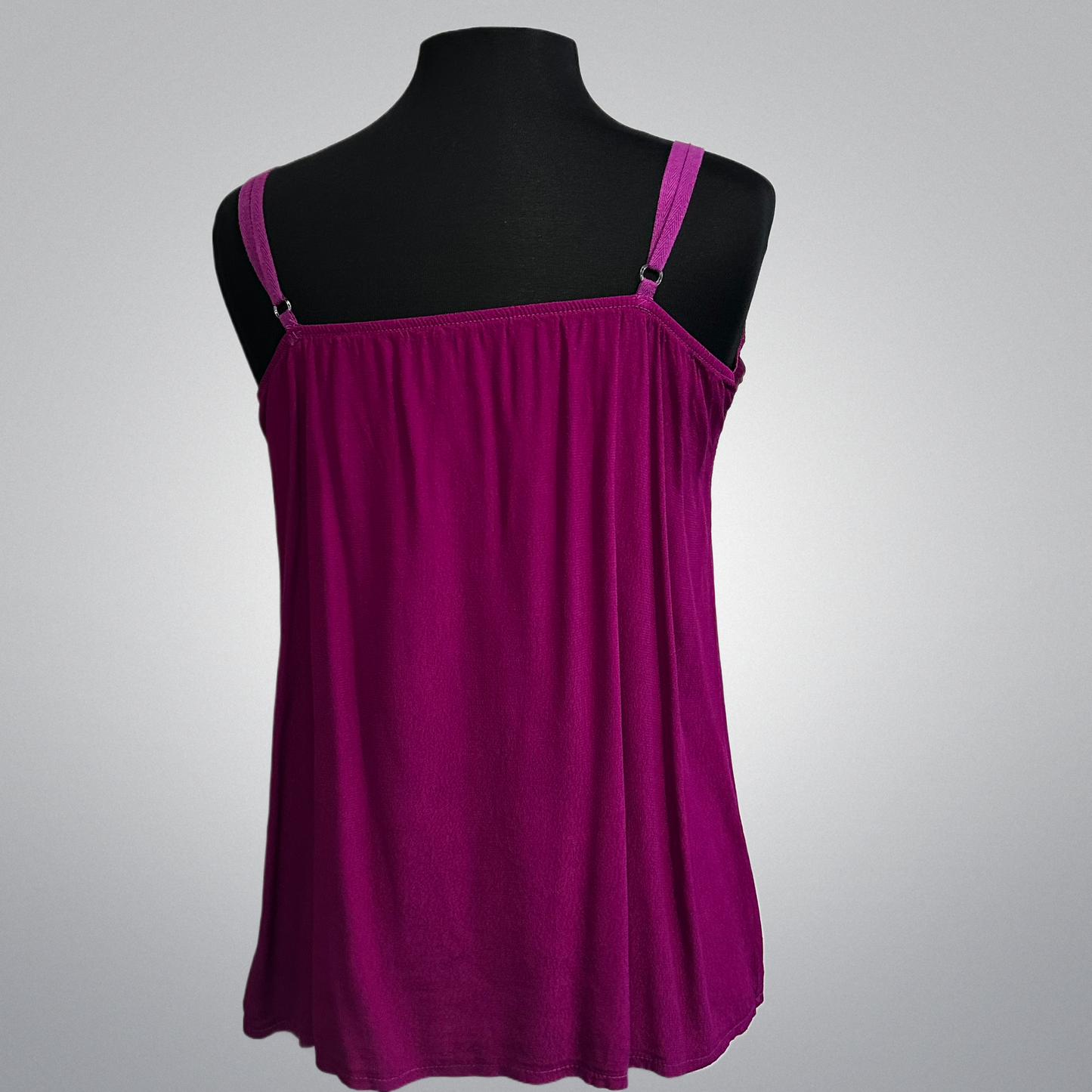 Sleeveless Top With Satin V-Neck