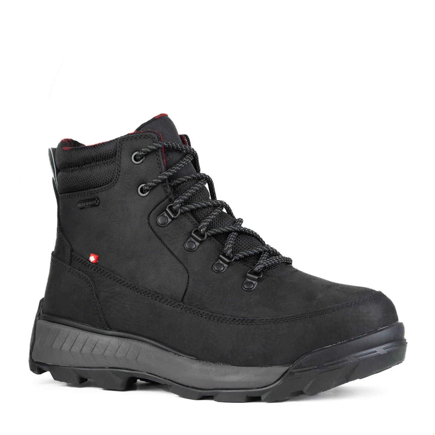 All Black Men's Short Winter Boots