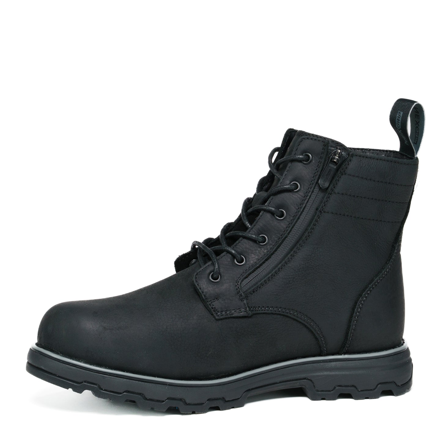 Black Double Zipper Men's Winter Boots