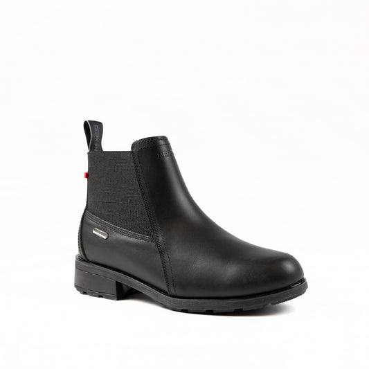 Black Chelsea Zipped Women's Winter Boots