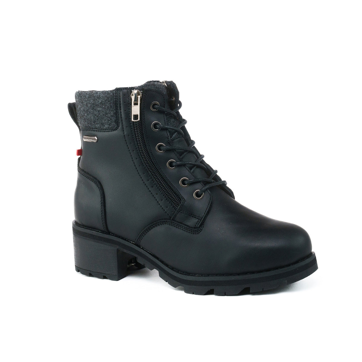 Higher Heel Women's Winter Boots - Black