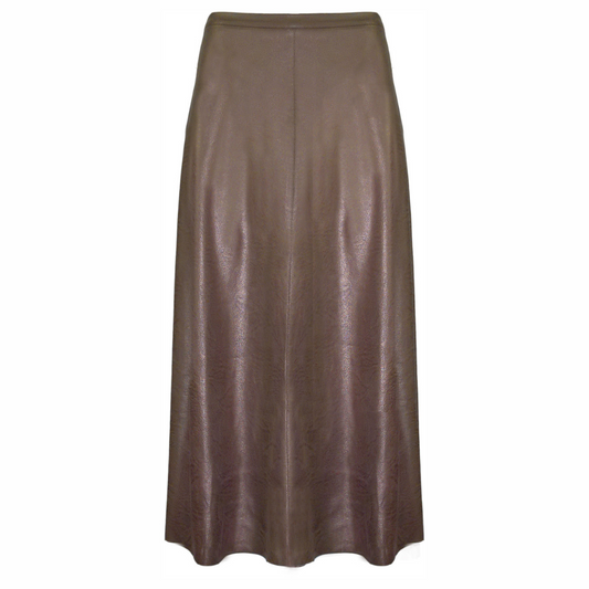 Ultra Lush Vegan Leather Midi Skirt