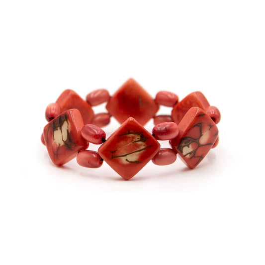 Diamond Tagua Seed Bracelet