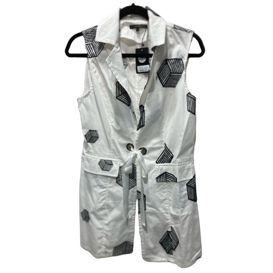 Black and White Abstract Design Vest