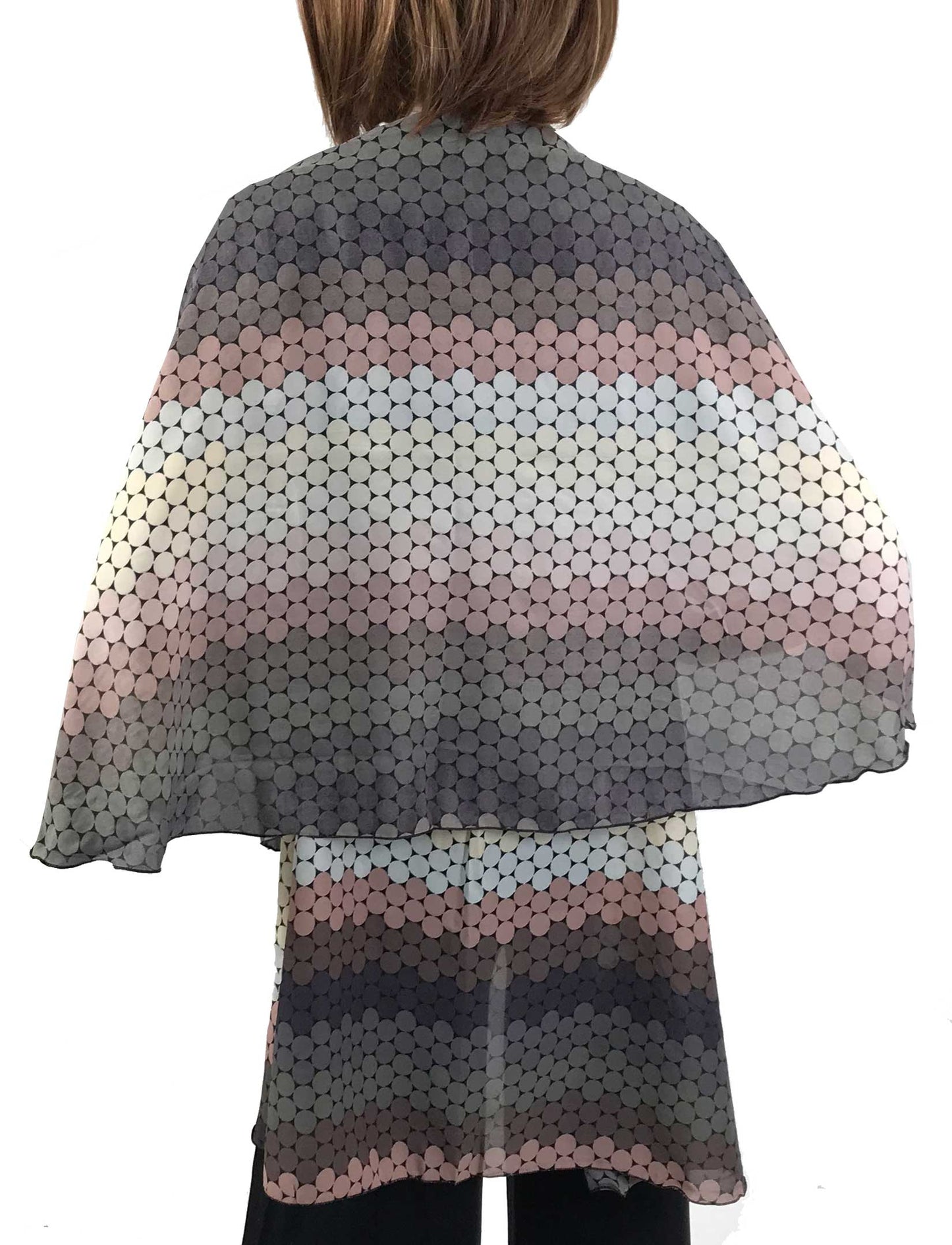 Scarf Round Mosaic (Shawl/Vest/Scarf in 4 colors)