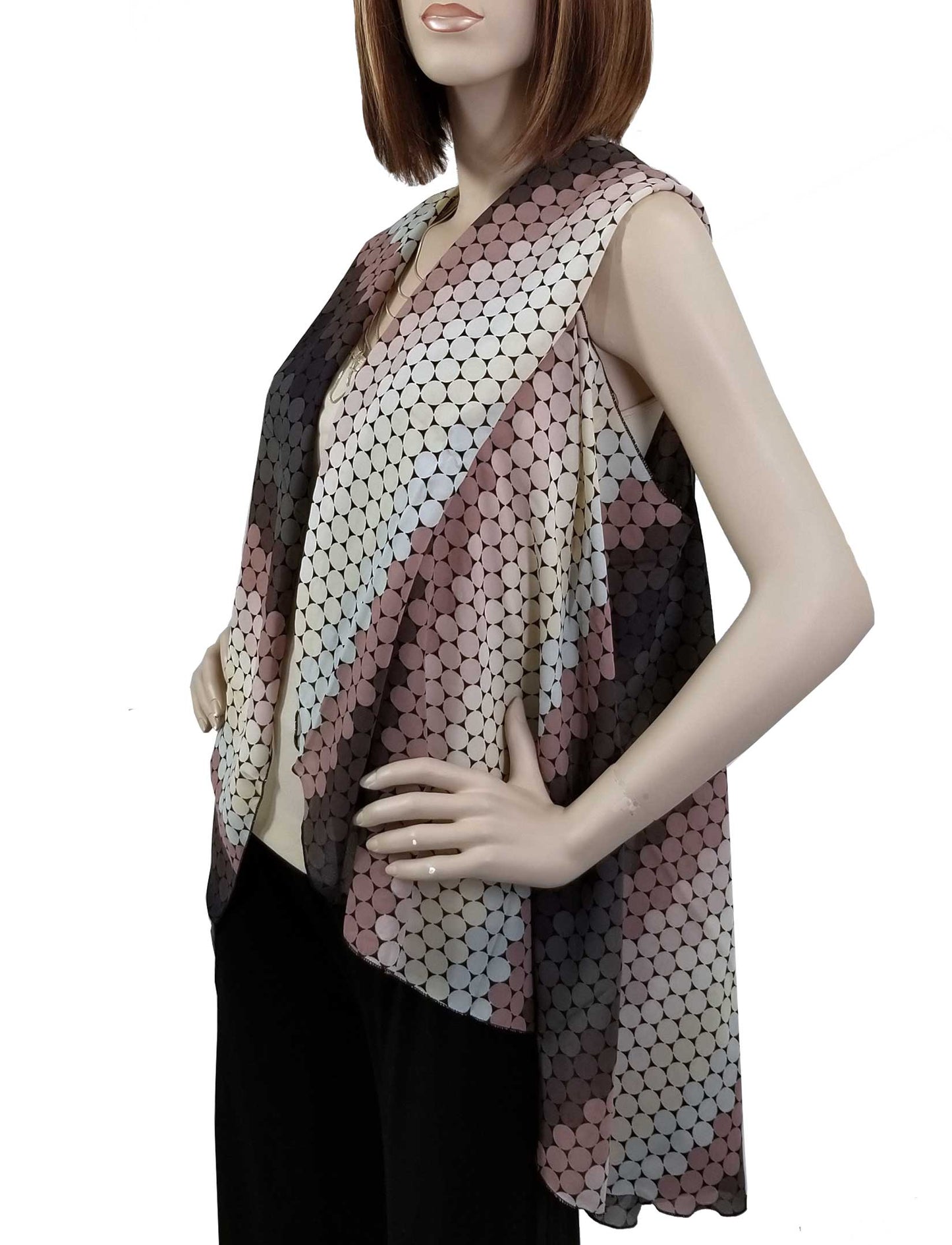 Scarf Round Mosaic (Shawl/Vest/Scarf in 4 colors)