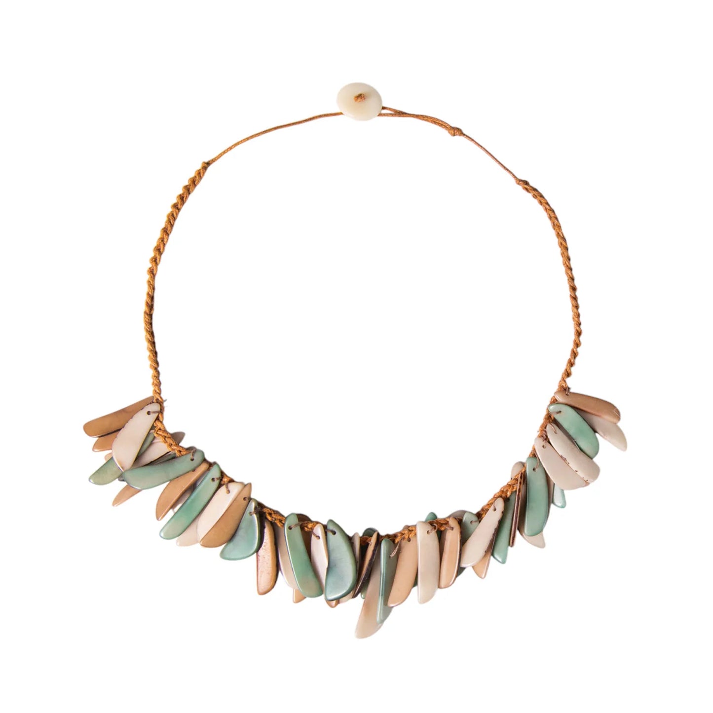 Tagua Chips Drop Necklace (in 3 colors)