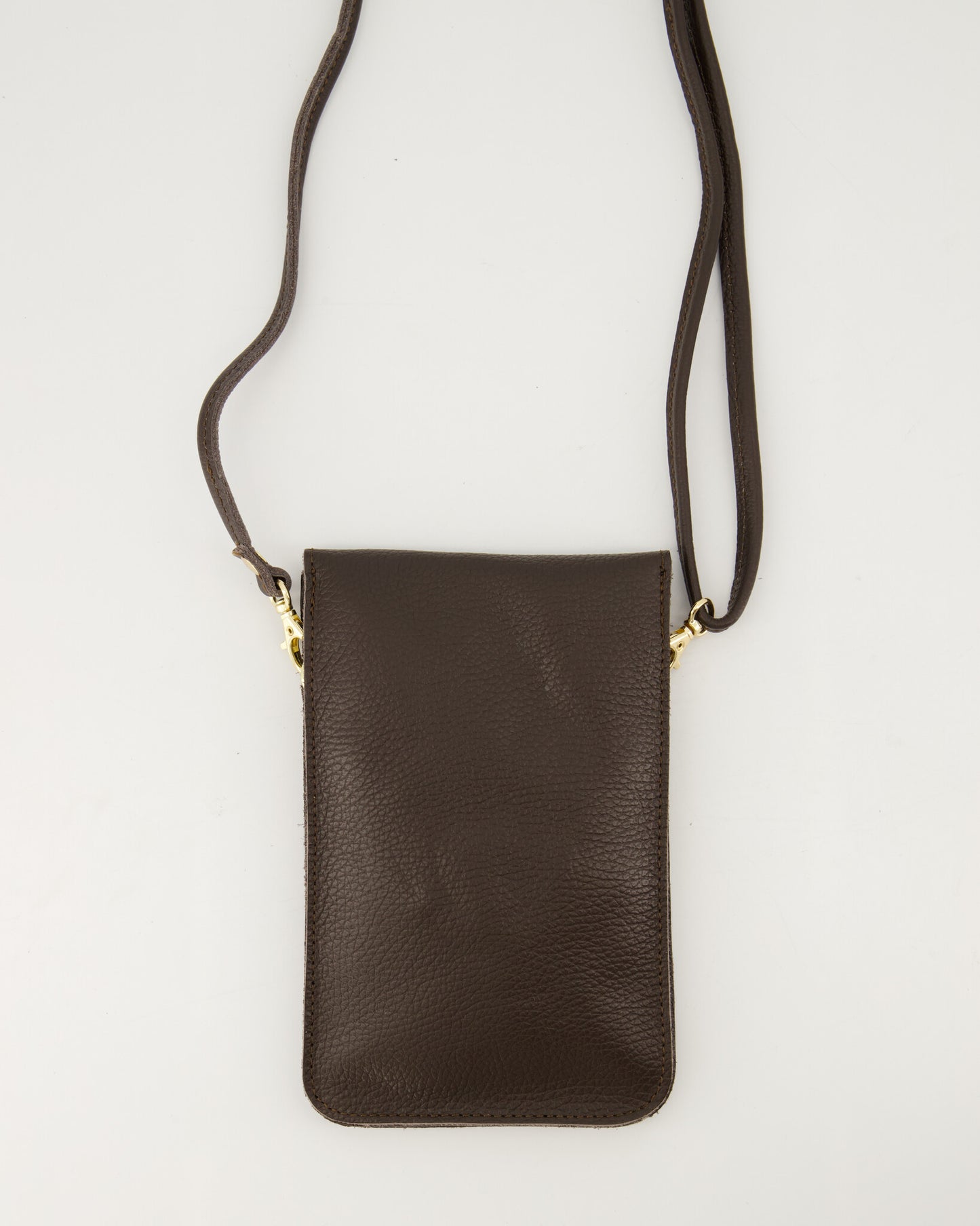 Leather Phone Crossbody Pouch with Adjustable Strap