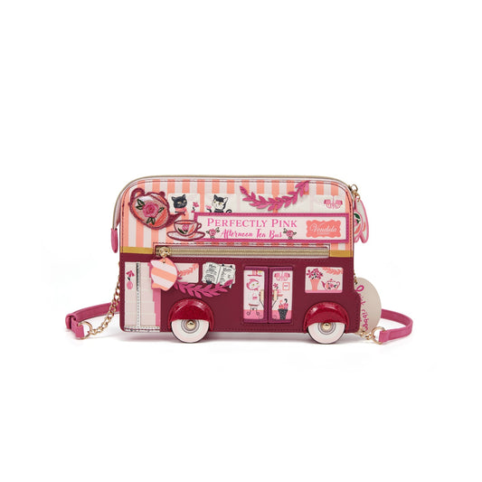 Perfectly Pink Afternoon Tea Bus Pouch Bag