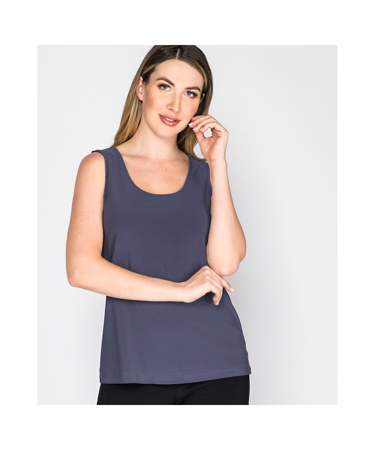 Bra-Friendly Double Scoop Tank Top