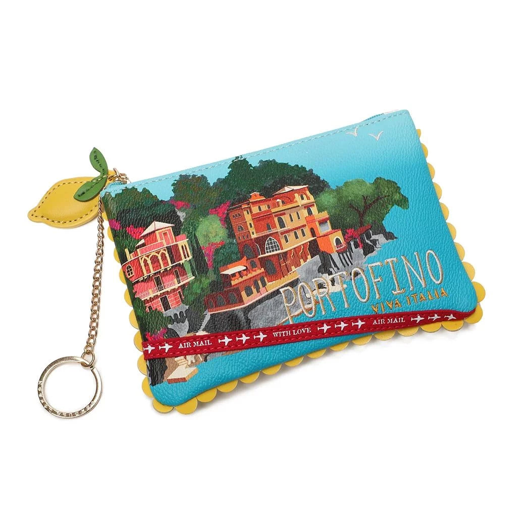 Viva Italia Postcard Zipper Coin Purse