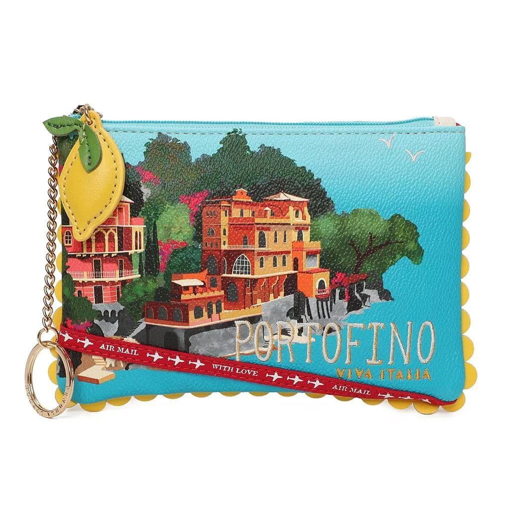 Viva Italia Postcard Zipper Coin Purse