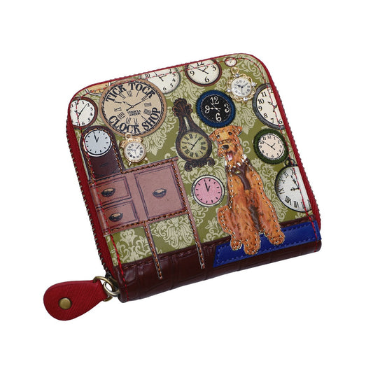 Tick Tock Shop Square Wallet