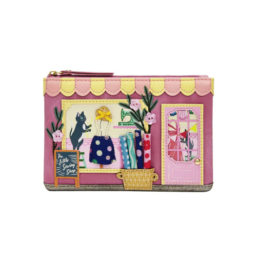 Sewing Shop - Raspberry Edition Zipper Coin Purse