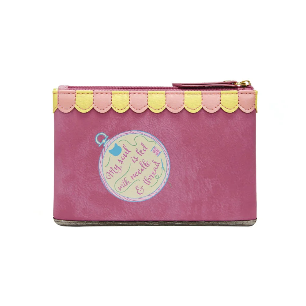 Sewing Shop - Raspberry Edition Zipper Coin Purse