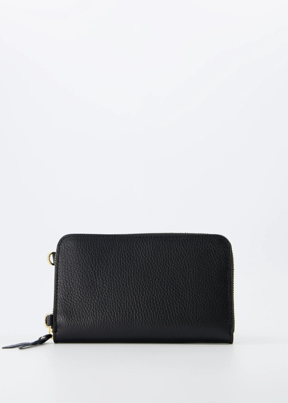 Leather Wallet With Phone Pocket & Strap