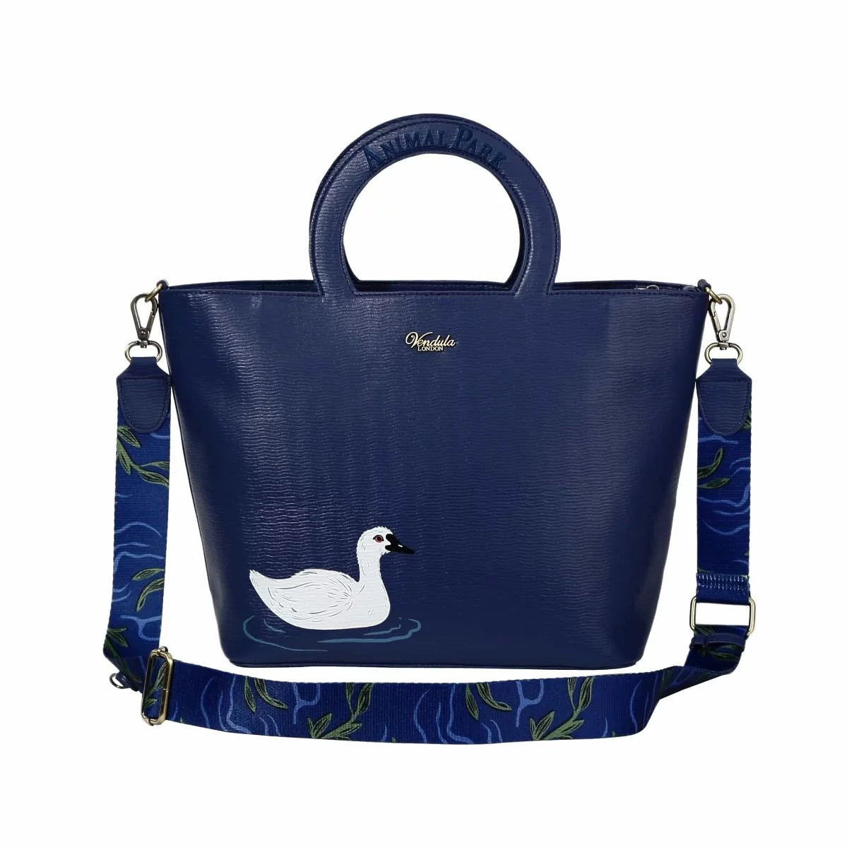 Animal Park - Black Swan Cut Out Handle Tote