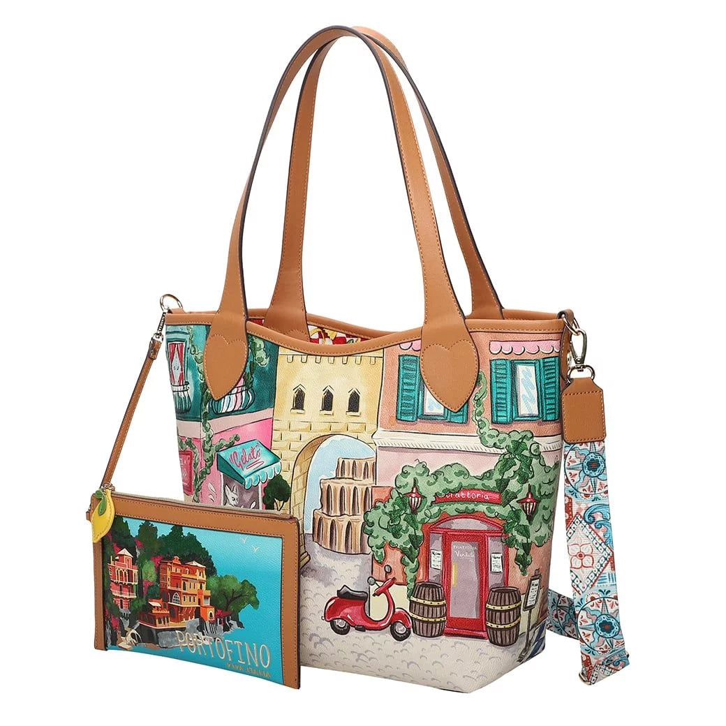 Viva Italia Postcard Reversible Tote