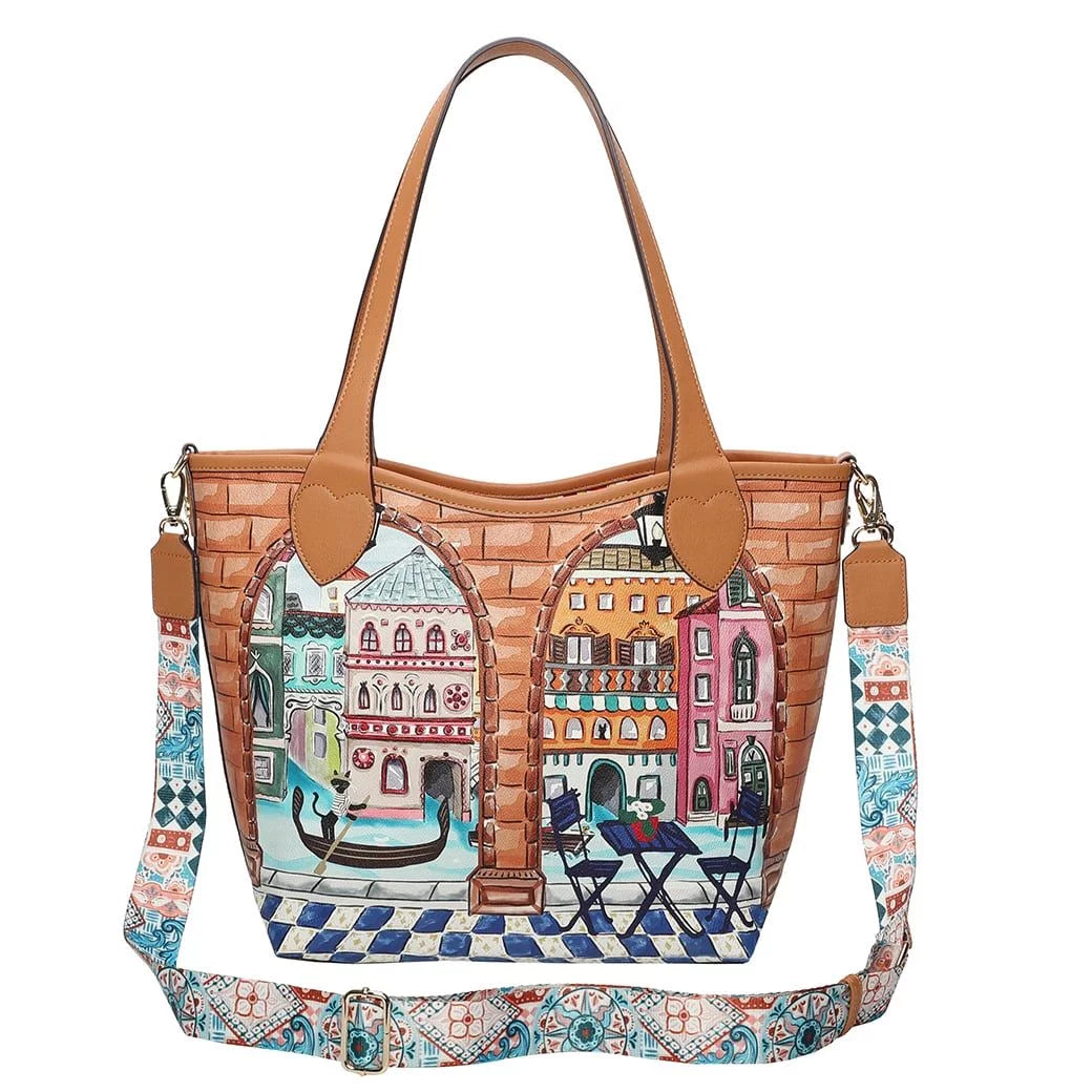 Viva Italia Postcard Reversible Tote