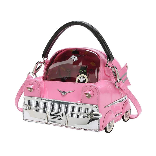 Kitty's Drive In Movie - Catablanca Cattilac Top-Handle Bag