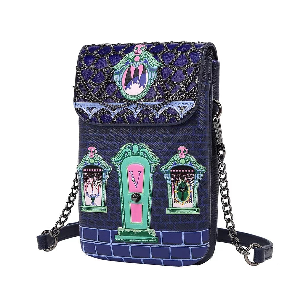 Cat Dracula's Haunted House Phone Pouch