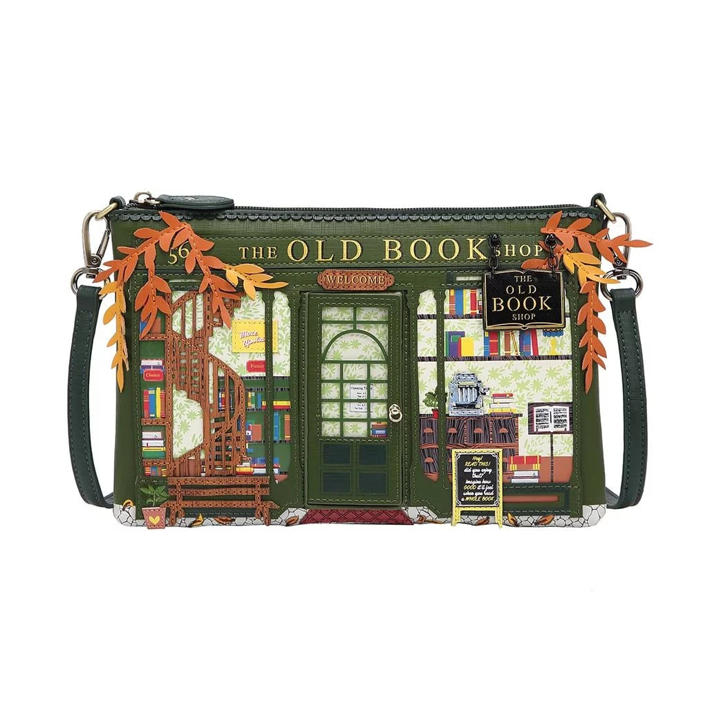 The Old Bookshop - Green Edition - Pouch Bag