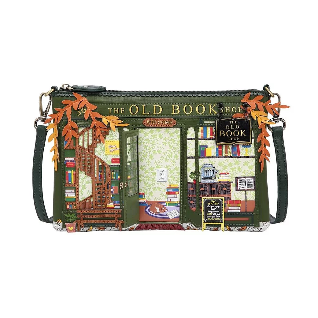 The Old Bookshop - Green Edition - Pouch Bag