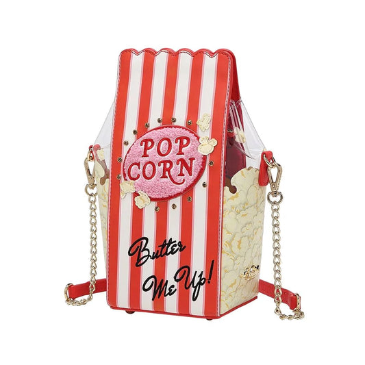 Kitty's Drive In Movie - Catablanca Popcorn Crossbody Bag