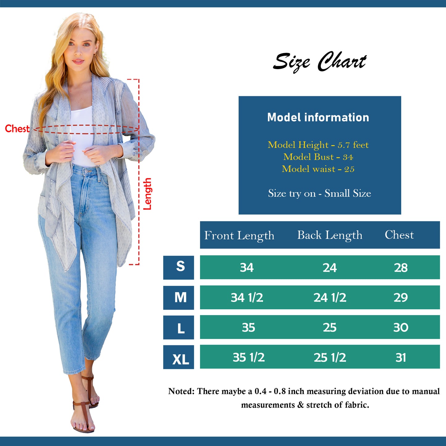 Long Sleeves Patchwork Short Cardigan