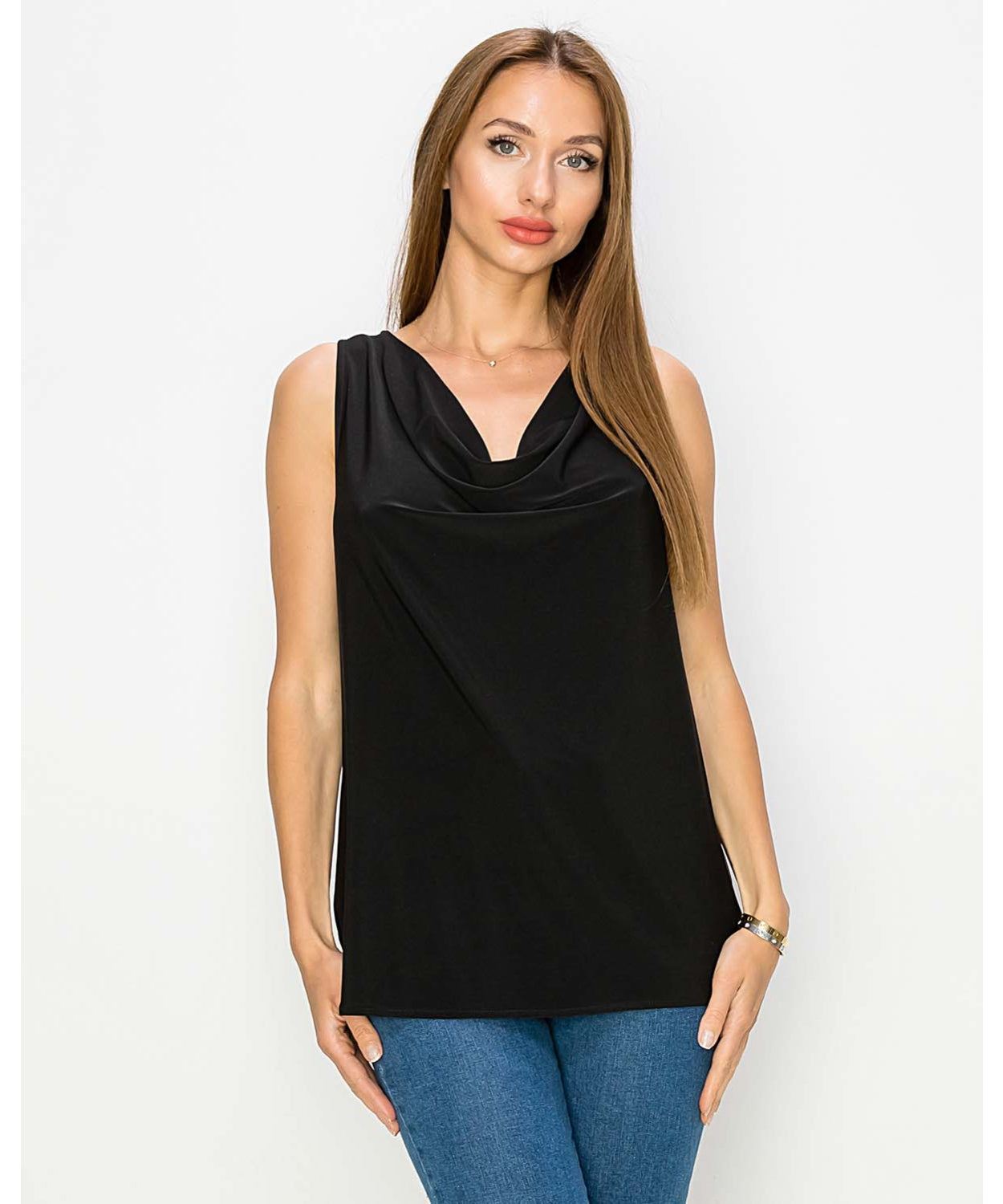 Cowl Neck Tank Top