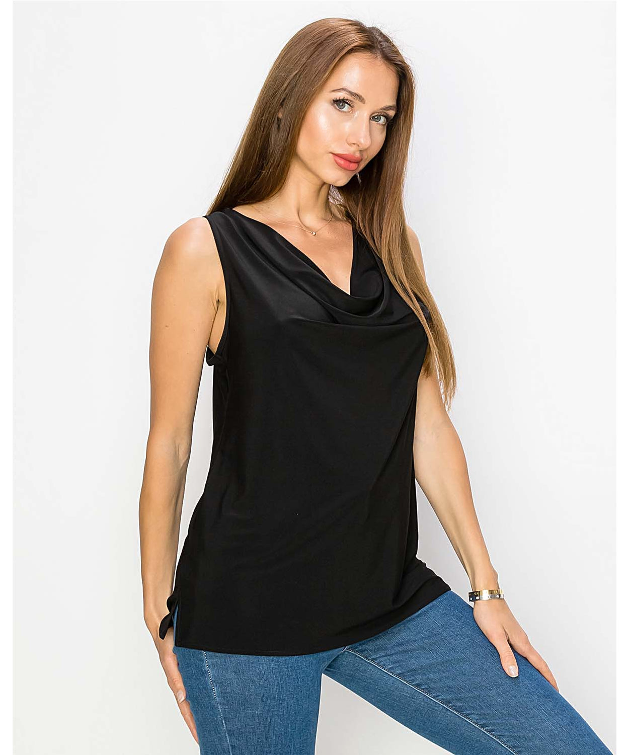 Cowl Neck Tank Top