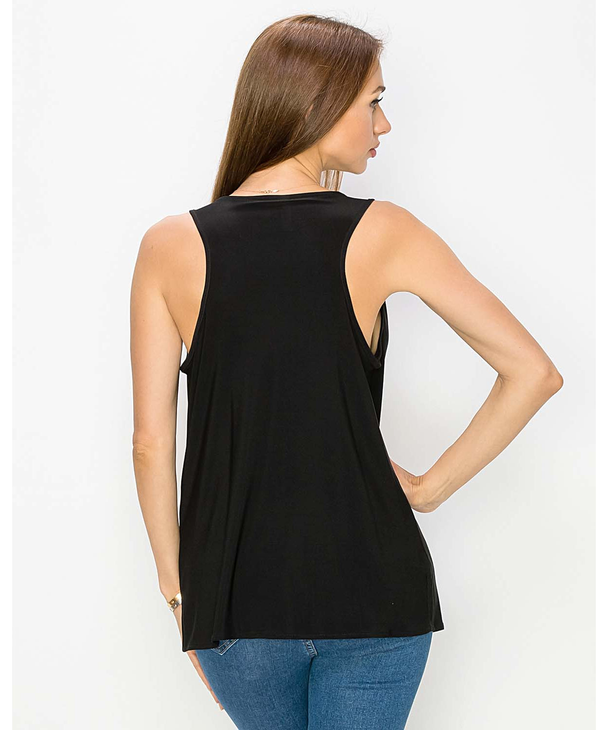 Cowl Neck Tank Top