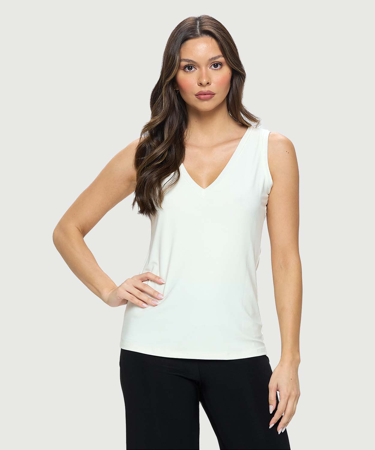 Soft Knit V-Neck Tank Top