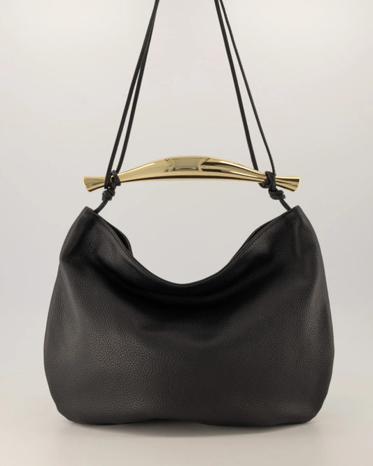 Gold Accent Handle Bag (in 3 colors)