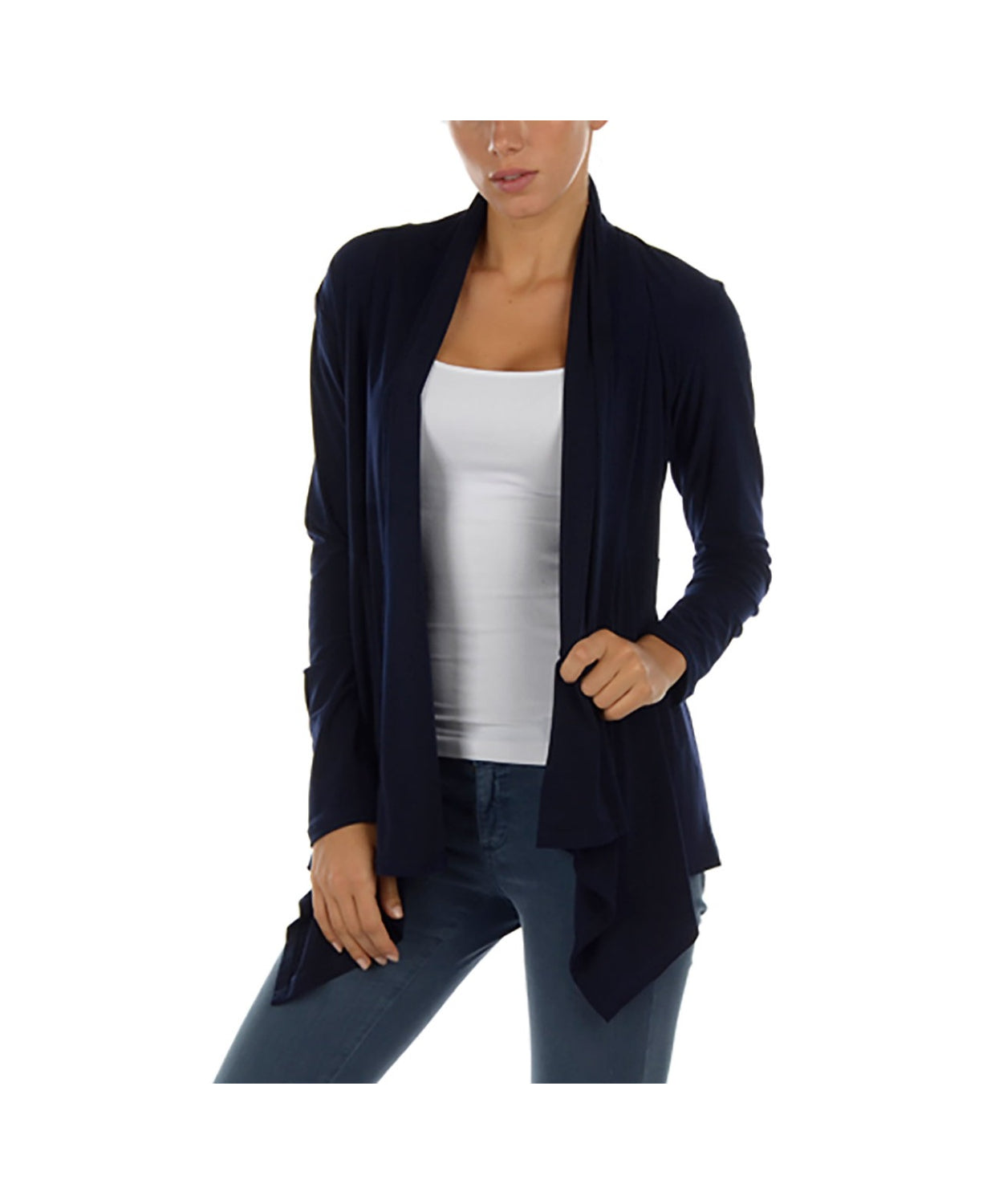 Open Front Wrinkle Resistant Jacket