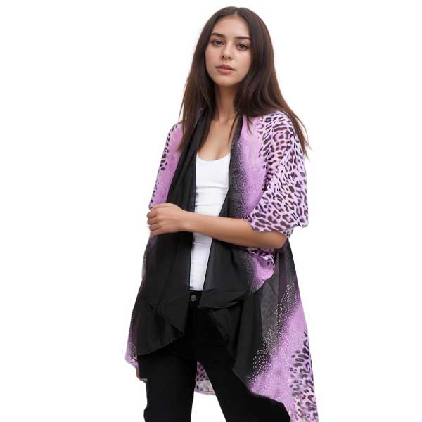 Scarf Round Leopard & Lace (Vest/Scarf/Shawl)