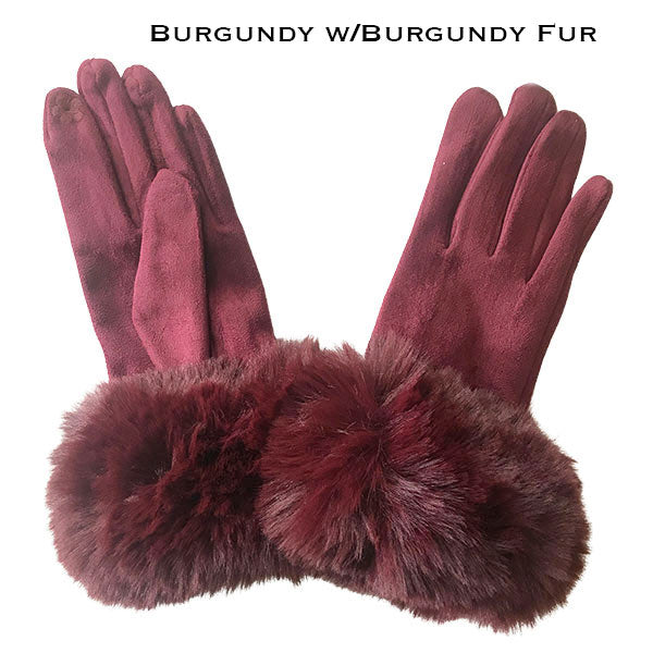 Realistic Faux Fur Gloves