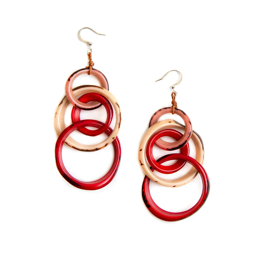 Hoops Inside Hoops Organic Earrings