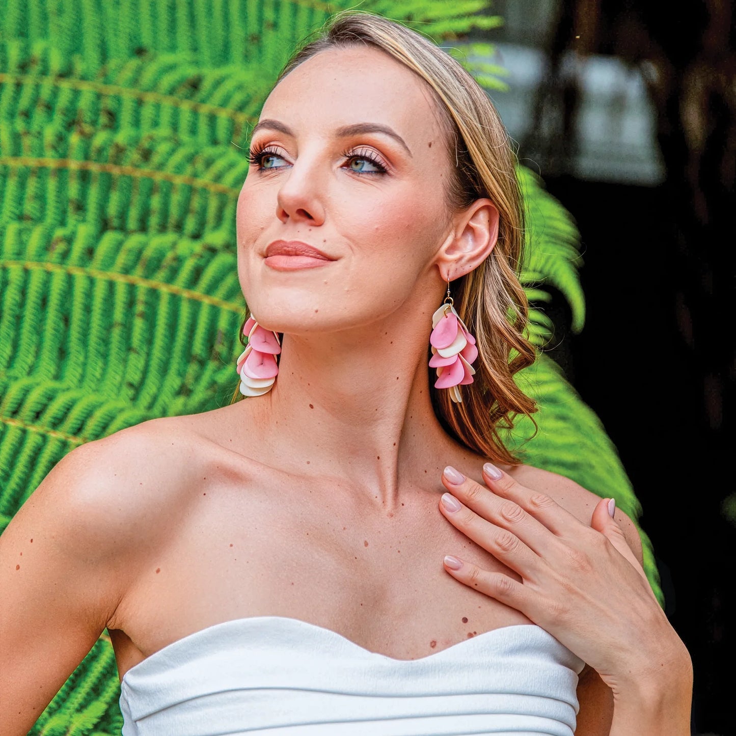 Handcrafted Multi Color Drop Earrings