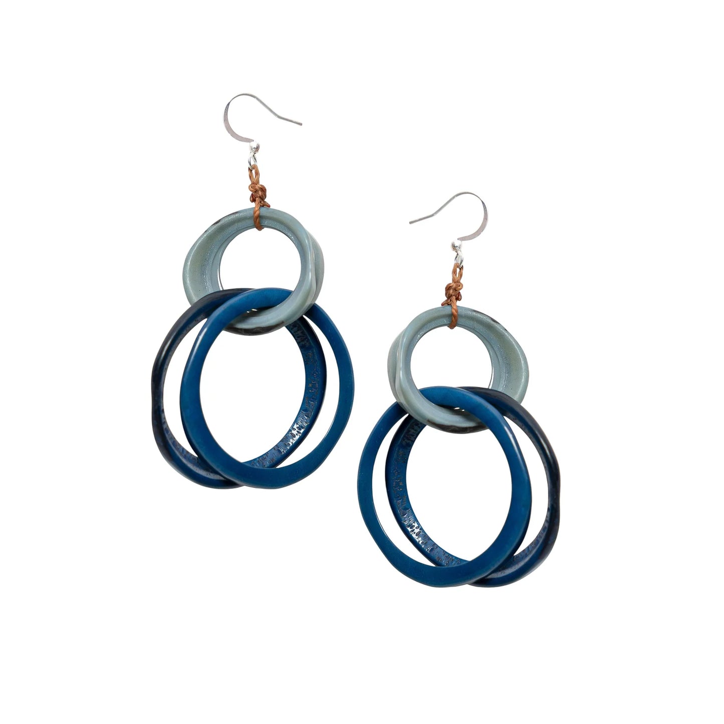 Double Hoop Tagua Earrings