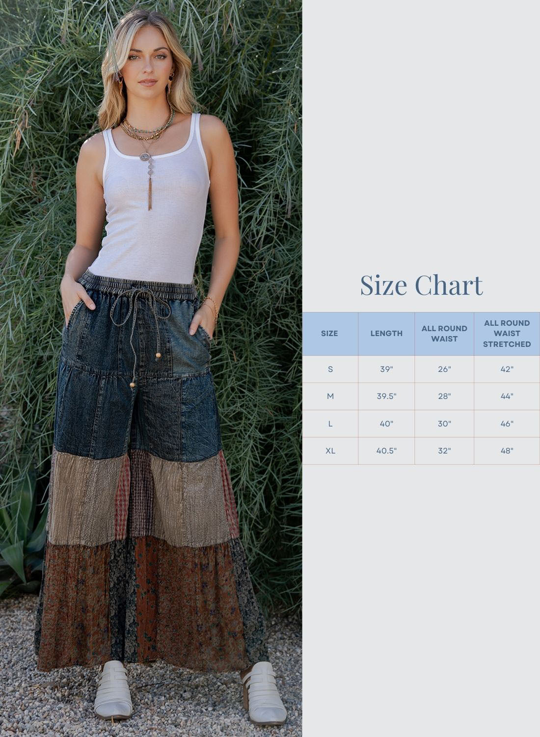 Bohemian Wide-Leg Pants