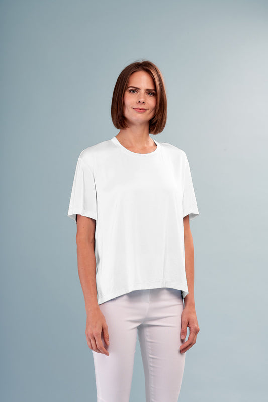 Satin Short Sleeve Tee