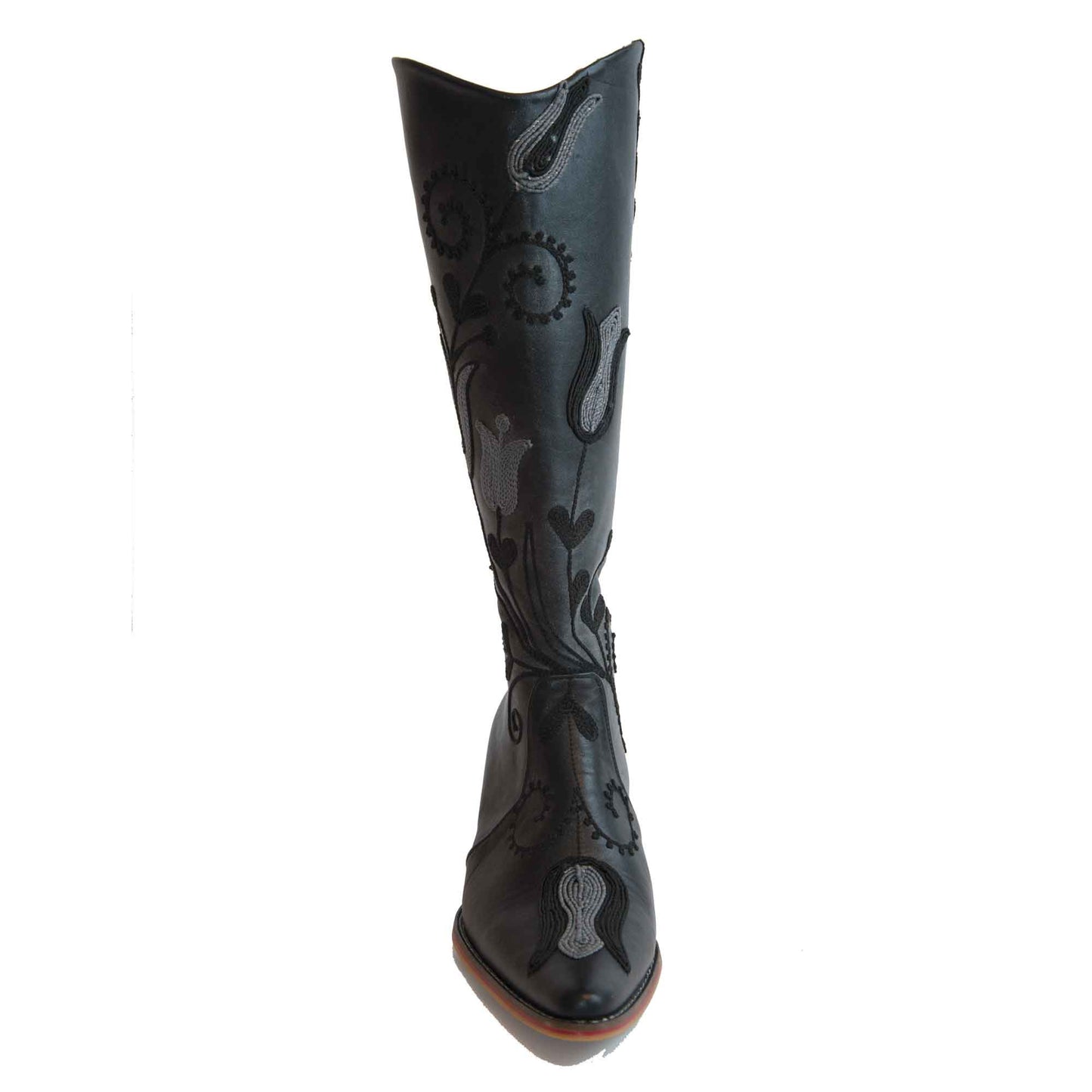 Cheyenne Tall Embroidered Leather 3